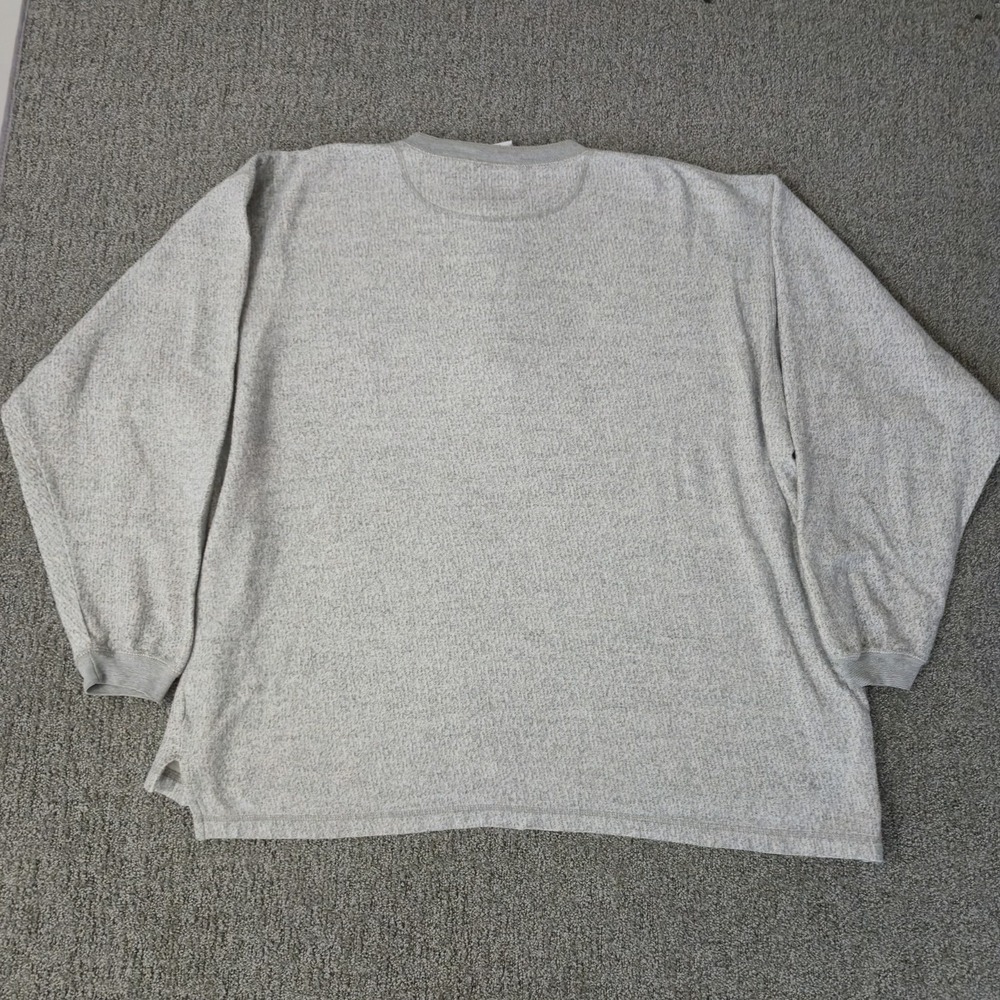 Vintage Indiana Hoosiers Sweatshirt Henley 90s Size 3XL Gray Pro Edge - Picture 6 of 6